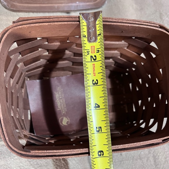 Longaberger 2008 Recipe Basket and Lid - Rich Brown; Excellent Condition - Picture 8 of 8